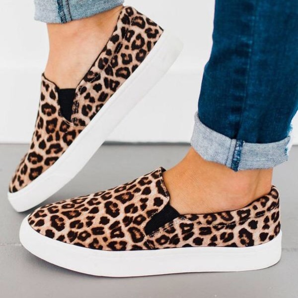 Leopard slip on sneaker - Picture 1 of 8